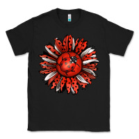 Black Ladybug Sunflower Classic Tee - Jasminsmagicworld