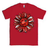 Red Ladybug Sunflower Classic Tee - Jasminsmagicworld
