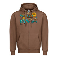 Chestnut do not fear for i am with you Zipper Hoodie - BundleAndBundleShop