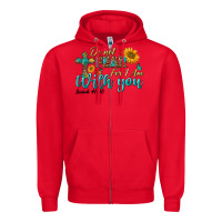 Red do not fear for i am with you Zipper Hoodie - BundleAndBundleShop