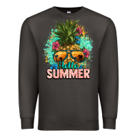 Smoke Hello summer pineapple Premium Sweatshirt - NancyCooperArtShop