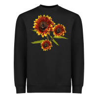 Black ring o fine sunflower Heavyweight Sweatshirt - LillyAllenDesigns