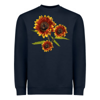 Navy ring o fine sunflower Heavyweight Sweatshirt - LillyAllenDesigns