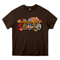Chocolate Brown transportation squad Heavy Core Tee - texasbilliewilder