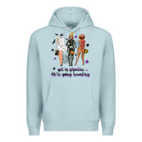 Blue Mist Get in ghoulies were going haunting Premium Hoodie - NancyCooperArtShop