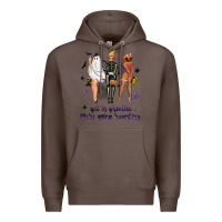 Coffee Get in ghoulies were going haunting Premium Hoodie - NancyCooperArtShop