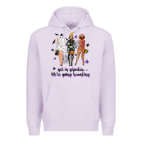 Lilac Get in ghoulies were going haunting Premium Hoodie - NancyCooperArtShop