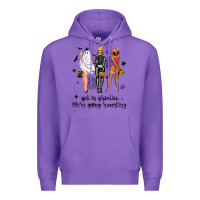 Purple Get in ghoulies were going haunting Premium Hoodie - NancyCooperArtShop