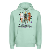 Seafoam Get in ghoulies were going haunting Premium Hoodie - NancyCooperArtShop
