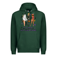 Sports Green Get in ghoulies were going haunting Premium Hoodie - NancyCooperArtShop