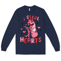 Navy i steal hearts Long Sleeve Tee - MaliasSmallBusiness