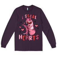 Plum i steal hearts Long Sleeve Tee - MaliasSmallBusiness