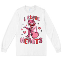 White i steal hearts Long Sleeve Tee - MaliasSmallBusiness