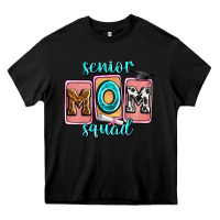 Black senior mom squad Heavy Core Tee - Zillion Design Studio