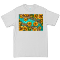 Dove Grey western sunflowers skinny metal can holder Premium Tee - HRA Design Shop