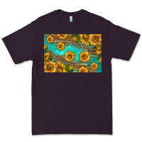 Plum western sunflowers skinny metal can holder Premium Tee - HRA Design Shop