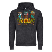 Vintage Black coffee group and sunflowers Vintage Hoodie - Artiststas