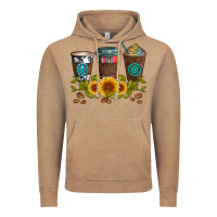 Vintage Coffee coffee group and sunflowers Vintage Hoodie - Artiststas