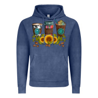 Coffee Group And Sunflowers Vintage Hoodie | Teevron