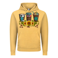 Vintage Mustard coffee group and sunflowers Vintage Hoodie - Artiststas