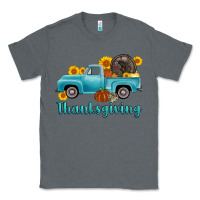 Charcoal Heather thanksgiving truck turkey Classic Tee - AdoDesignShop