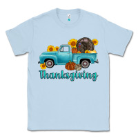 Dusty Blue thanksgiving truck turkey Classic Tee - AdoDesignShop