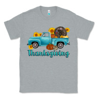 Heather Grey thanksgiving truck turkey Classic Tee - AdoDesignShop