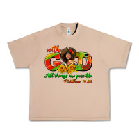 Burro with god all things are possible juneteenth Urban Heavy Tee - AdoDesignShop
