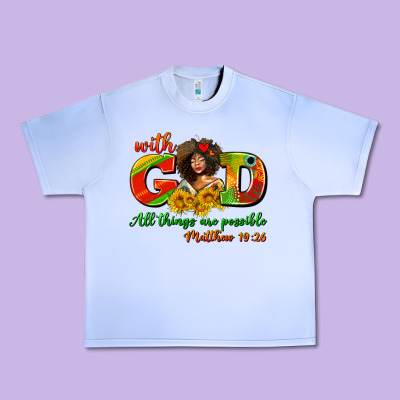 With God All Things Are Possible Juneteenth Urban Heavy Tee Designed By Adodesignshop