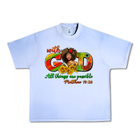 Grape Ice with god all things are possible juneteenth Urban Heavy Tee - AdoDesignShop