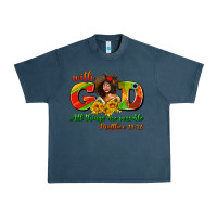 Midnight Navy with god all things are possible juneteenth Urban Heavy Tee - AdoDesignShop