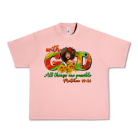 Salmon with god all things are possible juneteenth Urban Heavy Tee - AdoDesignShop