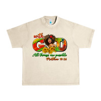 Sandshell with god all things are possible juneteenth Urban Heavy Tee - AdoDesignShop