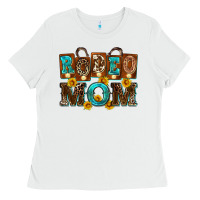White rodeo mom Ladies Tee - Zillion Design Studio