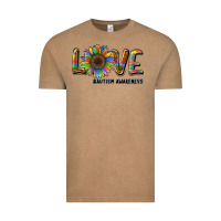 Vintage Coffee love sunflower autism awareness Vintage Tee - BarkalooDesign