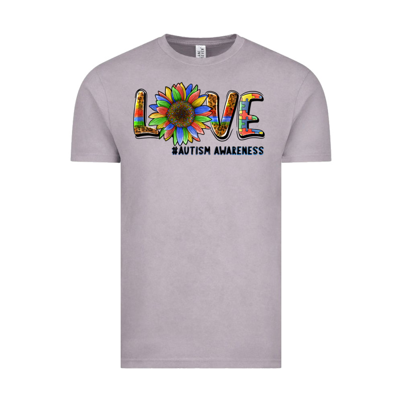 Love Sunflower Autism Awareness Vintage Tee by BarkalooDesign | Teevron