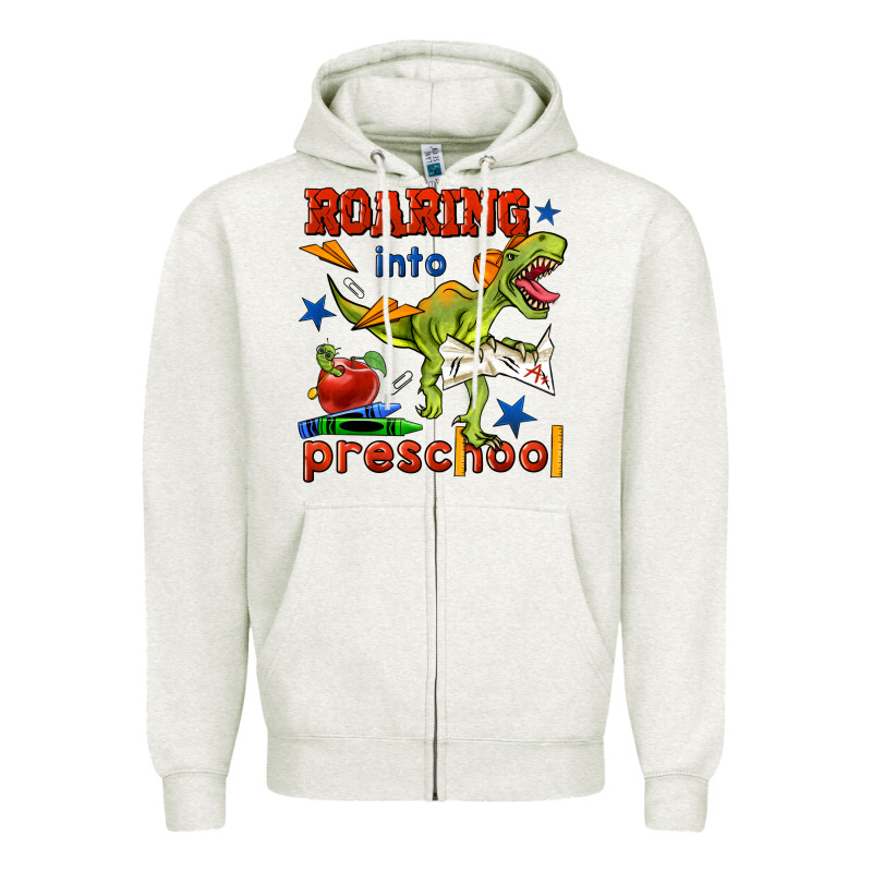 Roaring Into Preschool Zipper Hoodie by BundleAndBundleShop | Teevron