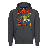 Smoke roaring into preschool Zipper Hoodie - BundleAndBundleShop