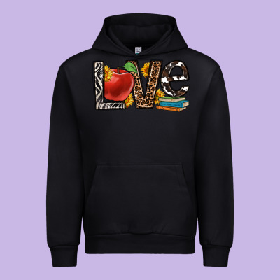 Love Teacher Urban Hoodie Designed By Oliviacreatesart