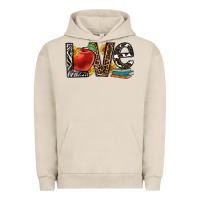 Pigment French Oak love teacher Urban Hoodie - OliviaCreatesArt
