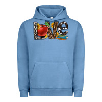 Pigment Pebble Blue love teacher Urban Hoodie - OliviaCreatesArt