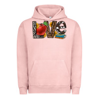 Pigment Salmon love teacher Urban Hoodie - OliviaCreatesArt