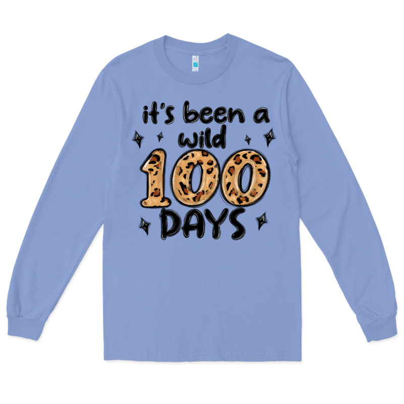 Its Been A Wild 100 Days Long Sleeve Tee by MaliasSmallBusiness | Teevron