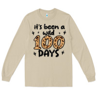 Mushroom its been a wild 100 days Long Sleeve Tee - MaliasSmallBusiness