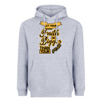 Heather Grey Let your Faith Be Bigger than your fear Heavyweight Hoodie - Bettercallsaul