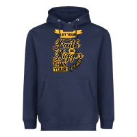 Navy Let your Faith Be Bigger than your fear Heavyweight Hoodie - Bettercallsaul