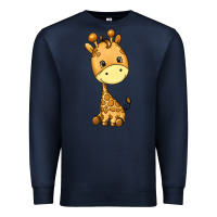 Navy giraffe Premium Sweatshirt - texasbilliewilder