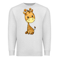 Oatmeal Heather giraffe Premium Sweatshirt - texasbilliewilder