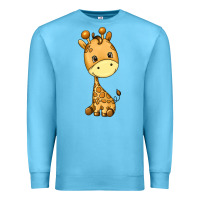 Ocean Blue giraffe Premium Sweatshirt - texasbilliewilder