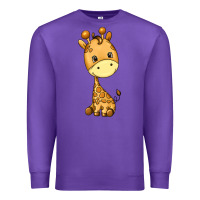 Purple giraffe Premium Sweatshirt - texasbilliewilder